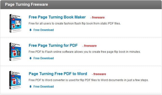 freeware for Page Turning Maker