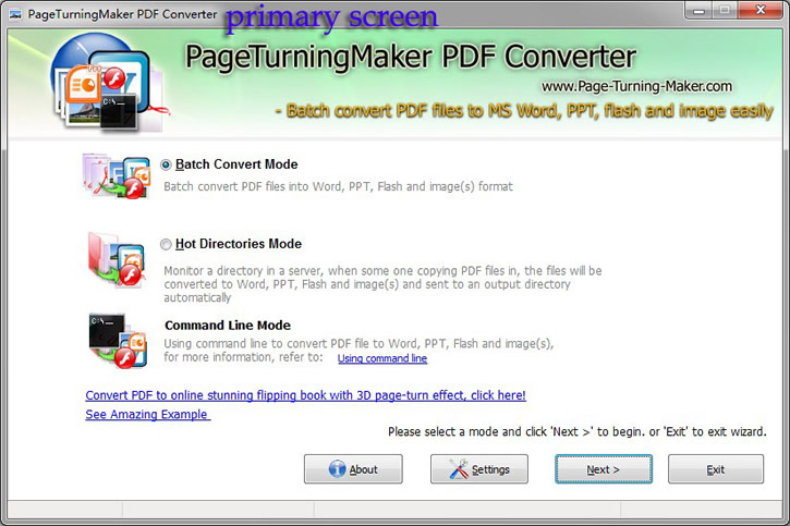 Free PDF converter for Page Turning Maker