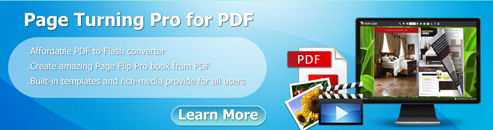 create page turning magazine from PDF with multimedia on windows